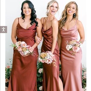 Skye Satin Bridesmaids Dress from Revelry.com